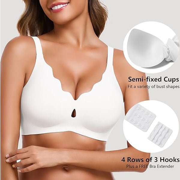 VRCÔMFY Joyful Comfort Bliss Wireless Bra - Comfort & Lift for Women (JCB)