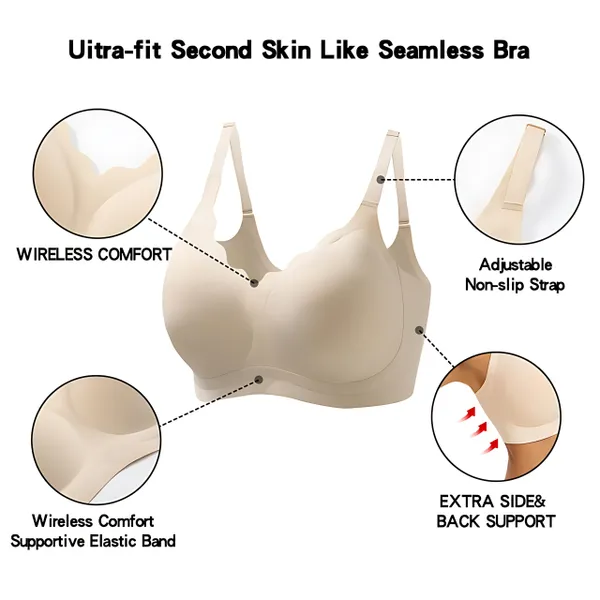 VRCÔMFY JellyBare™ Wireless Bra - Comfort & Lift for Women （JB）